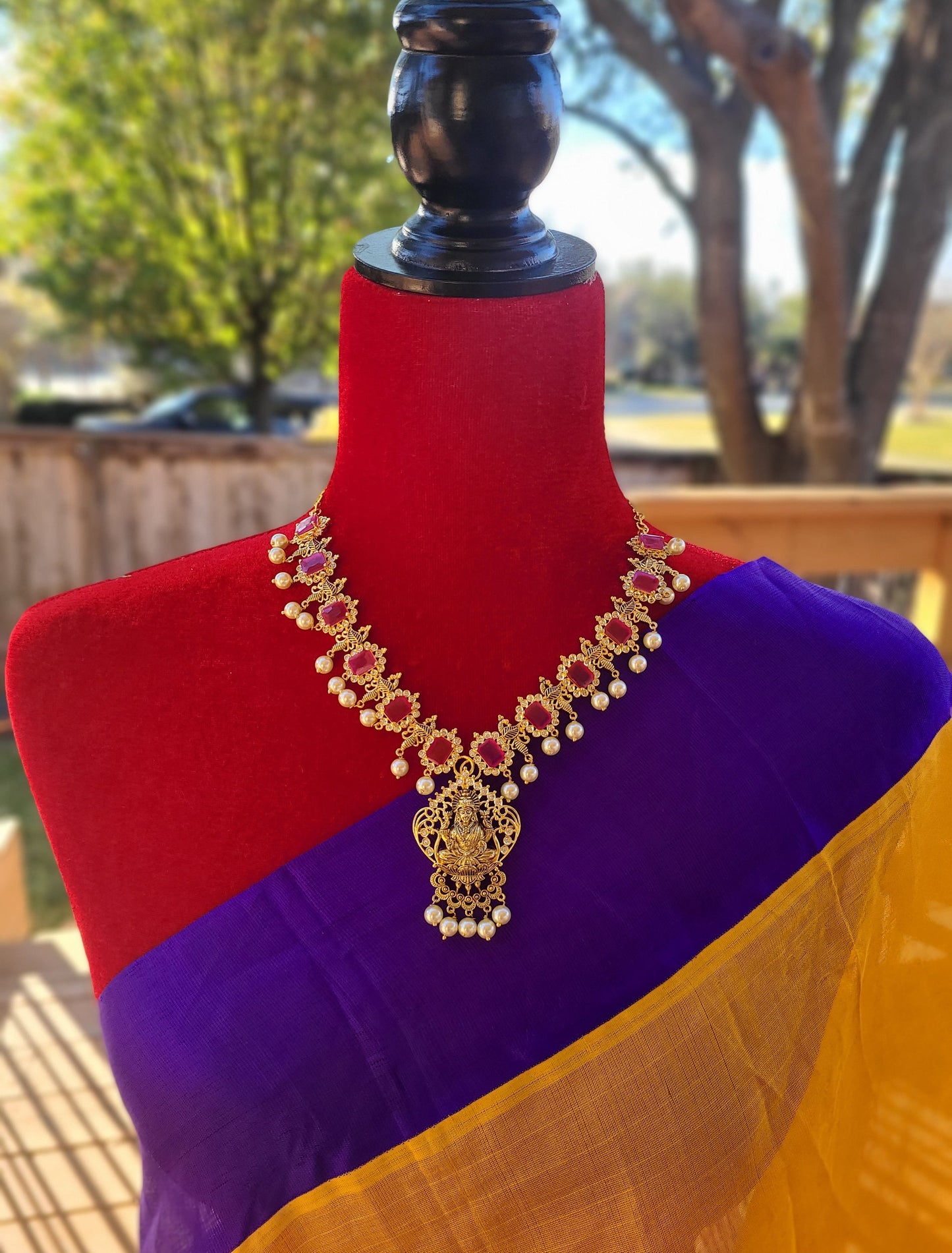 Sarya designer gold plated necklace set