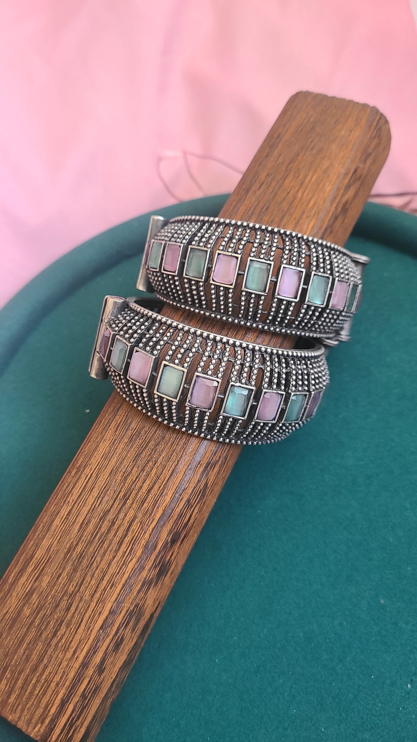 Silver alike kada bangles