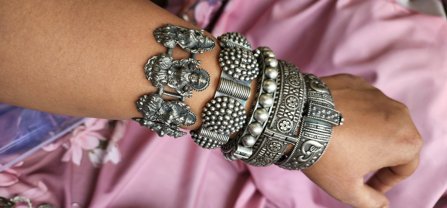Silver alike kada bangles