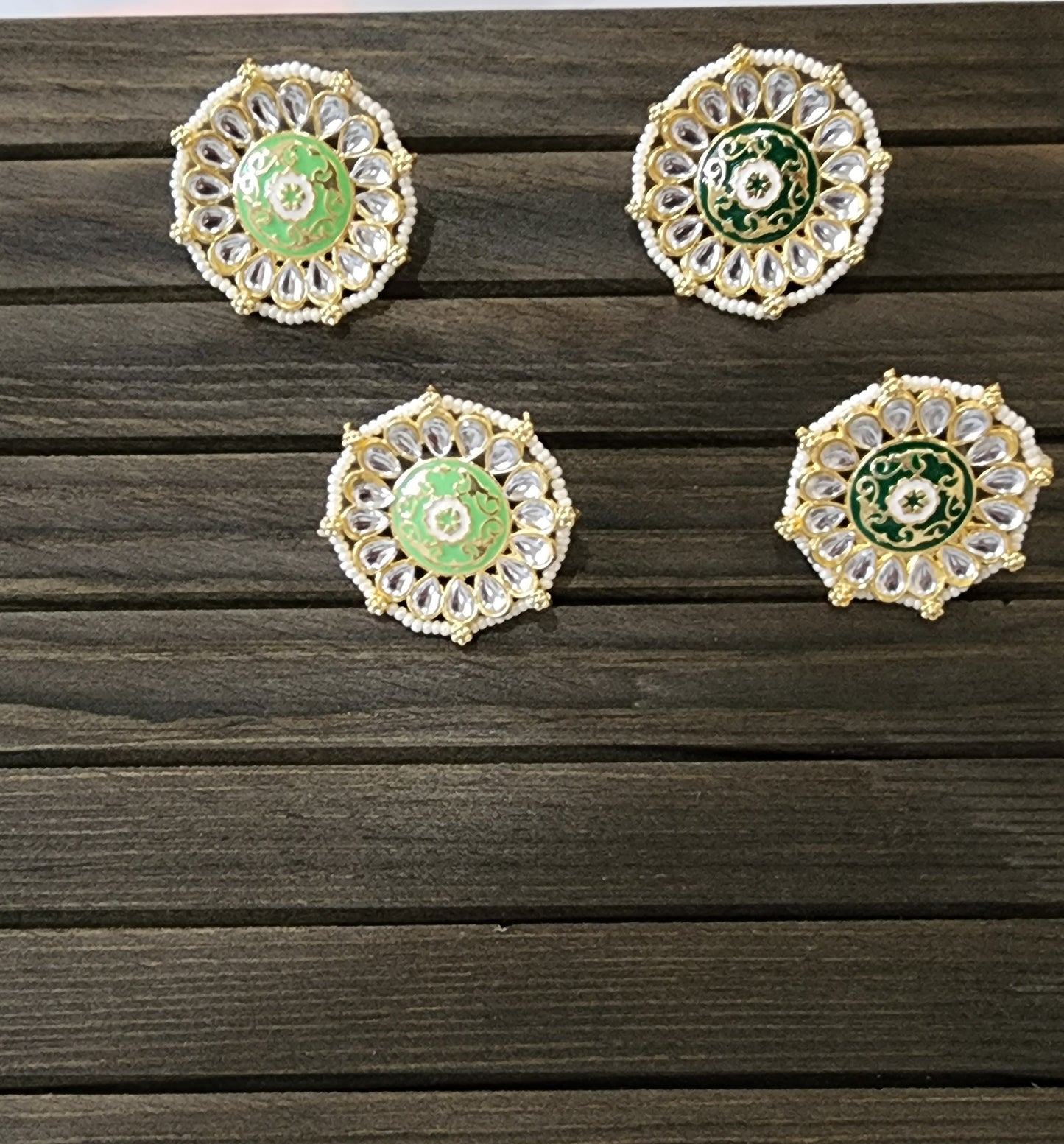 meenakari stud earrings