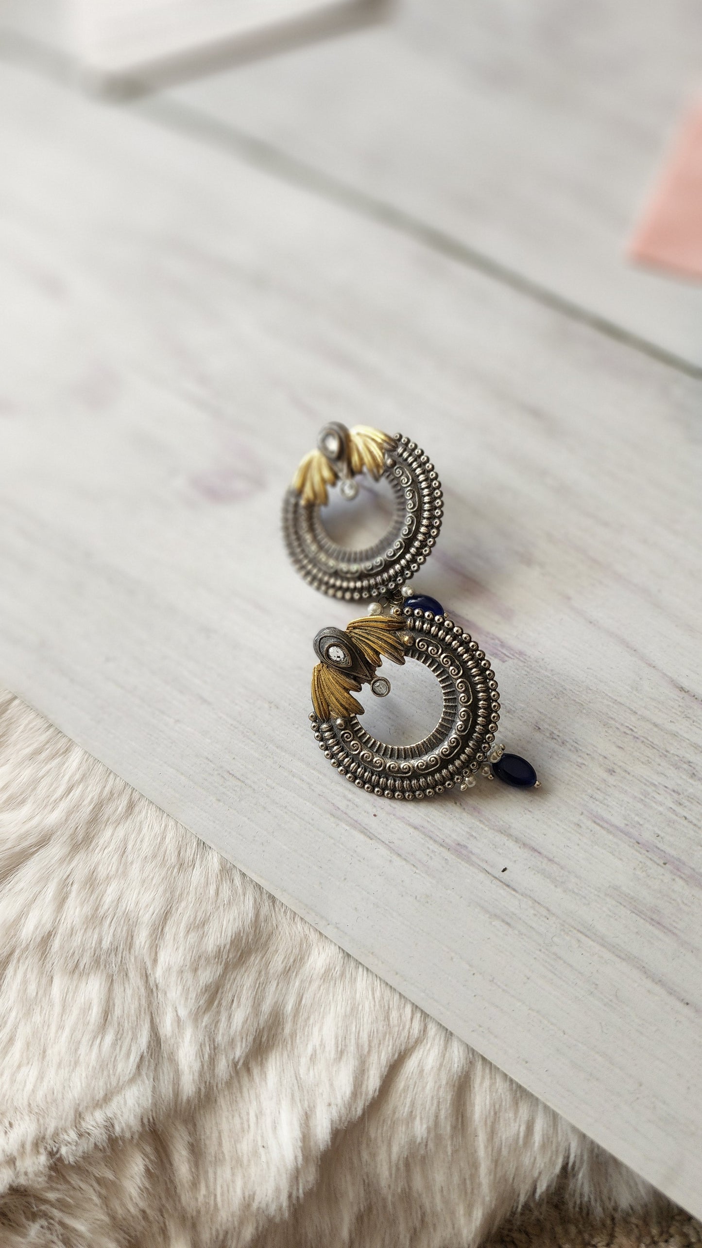 Charu dual tone earrings