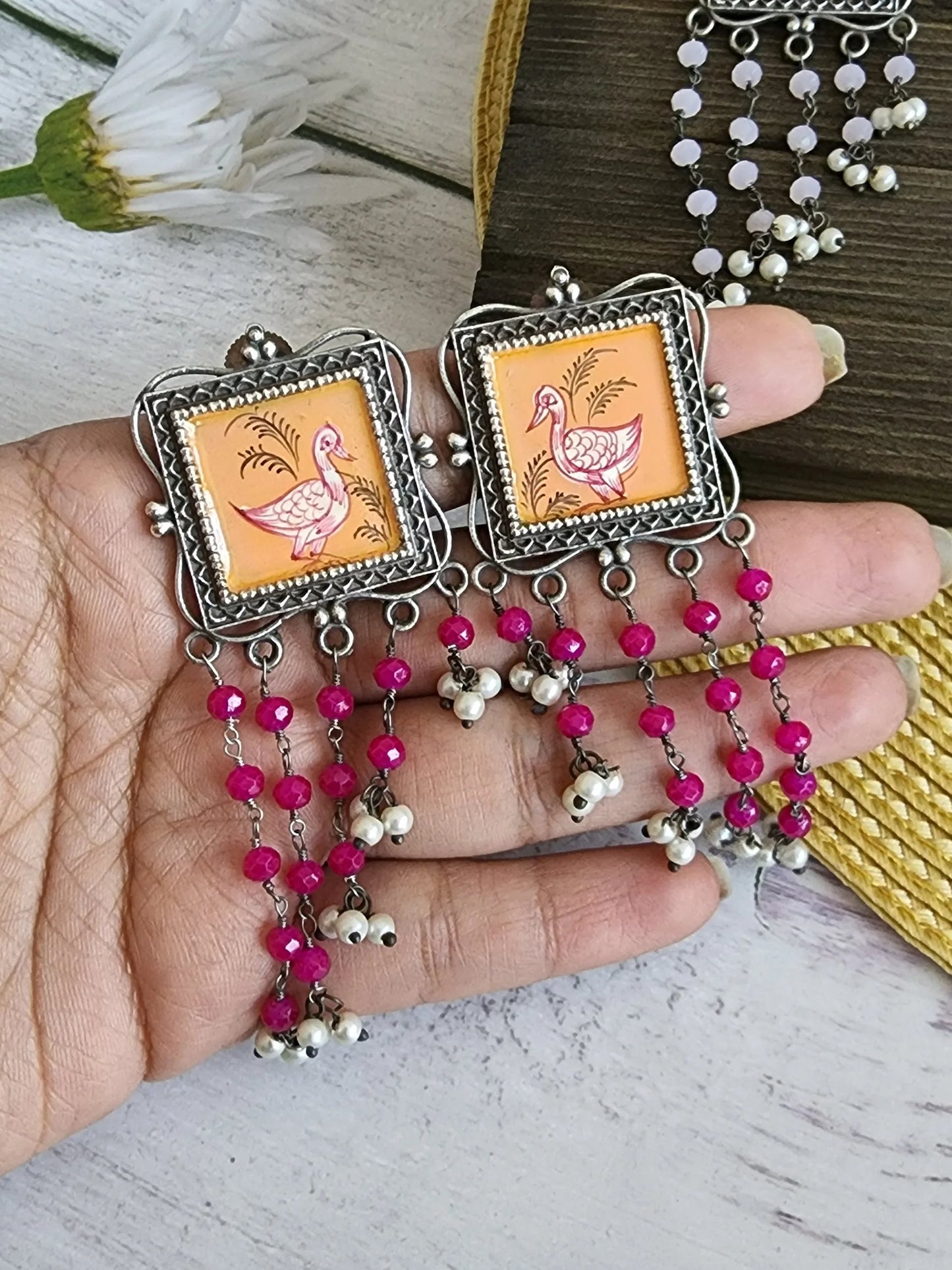 Krituka Handpainted earrings