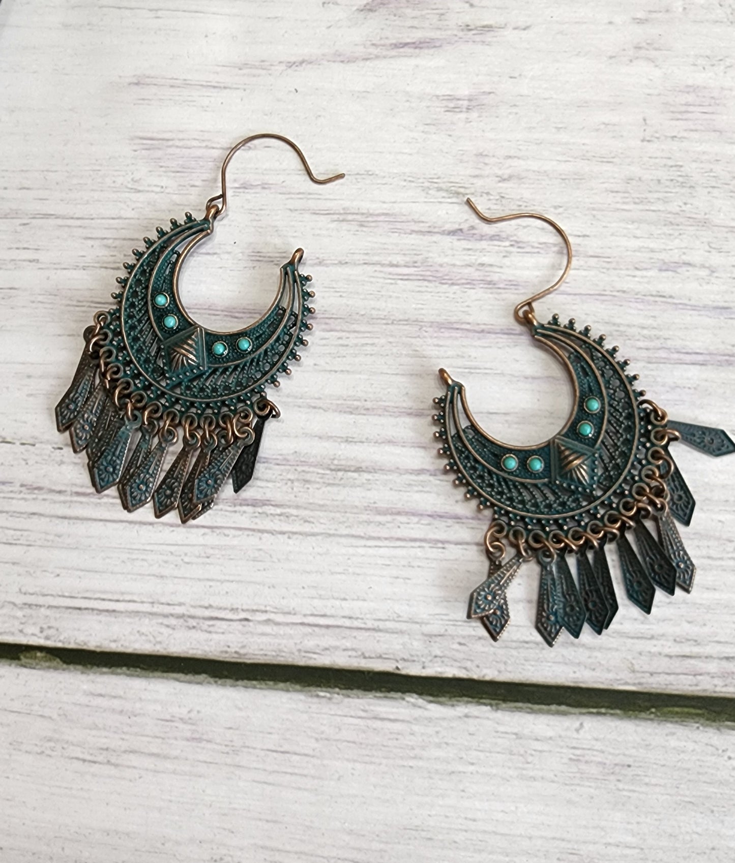 Turquoise Hoop earrings