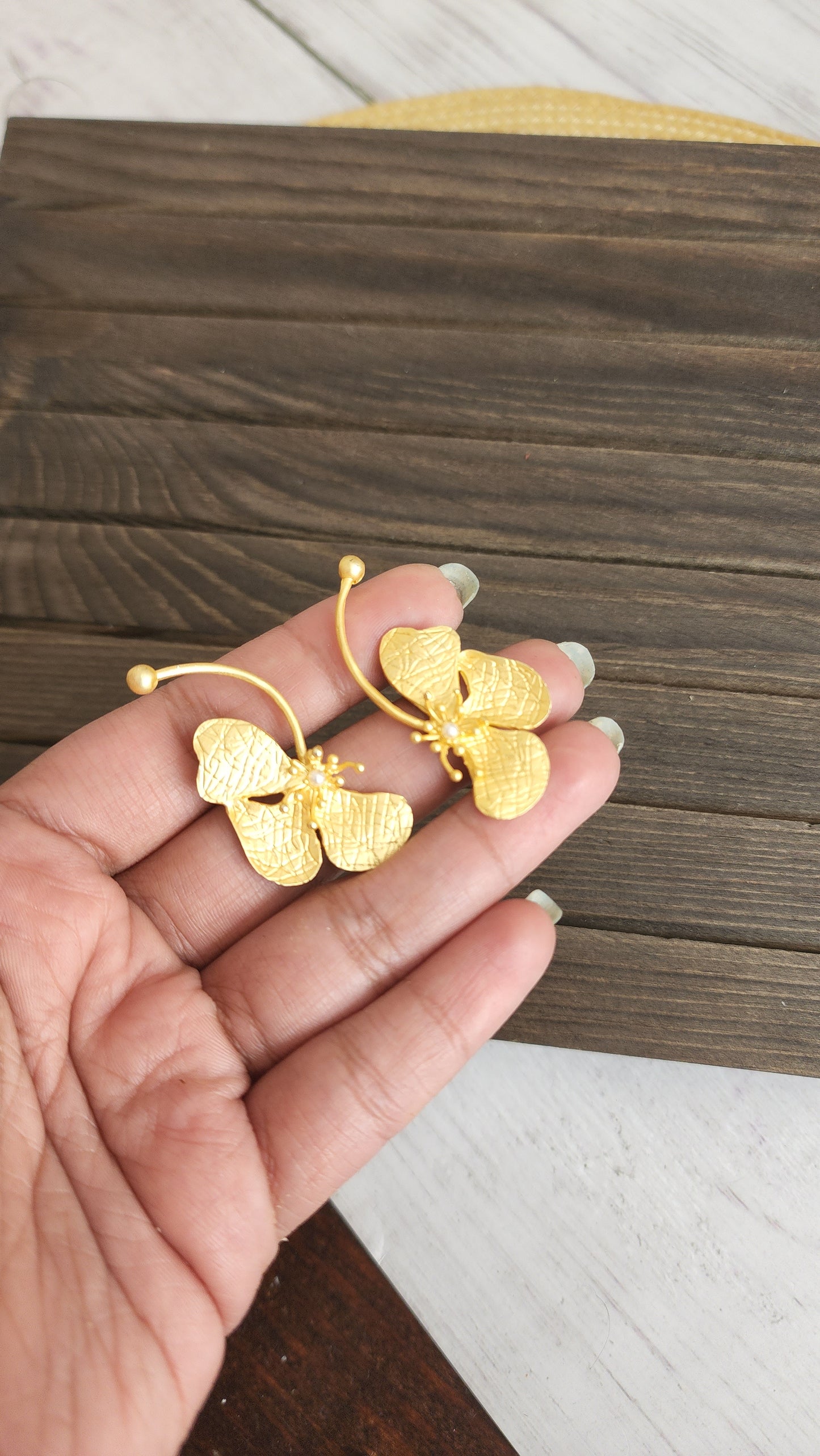 Butterfly contemporary earrings