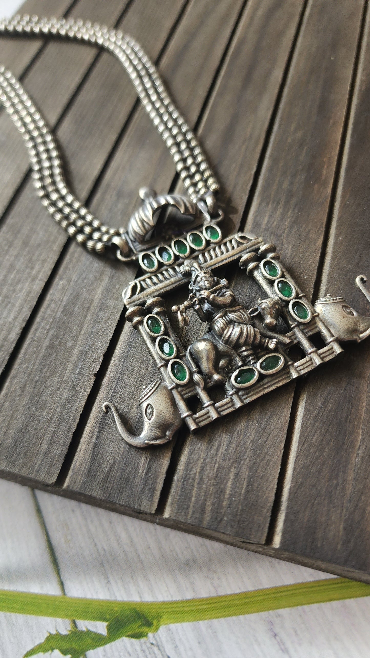 Silver alike necklace set heavy set necklace