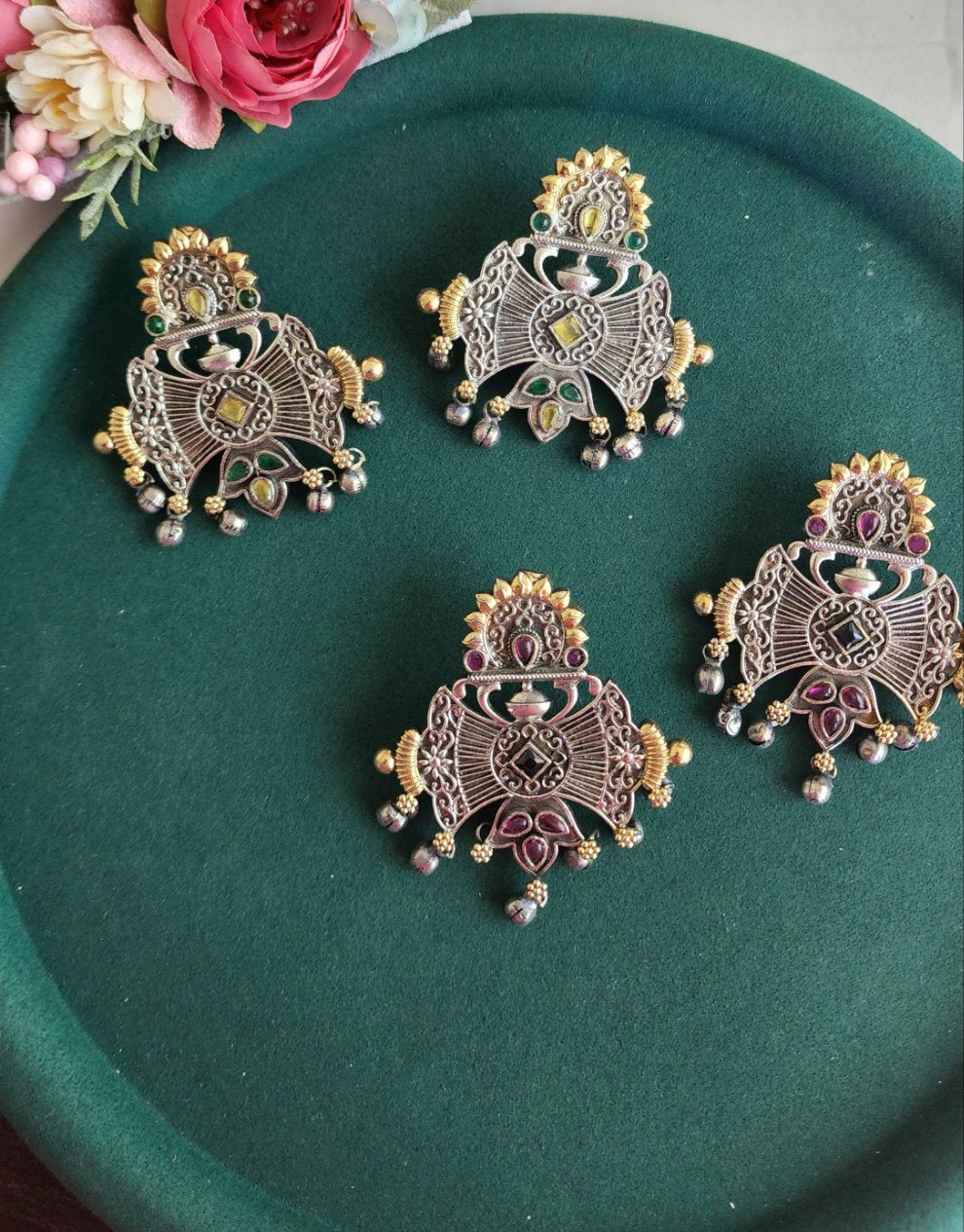 Dualtone earrings