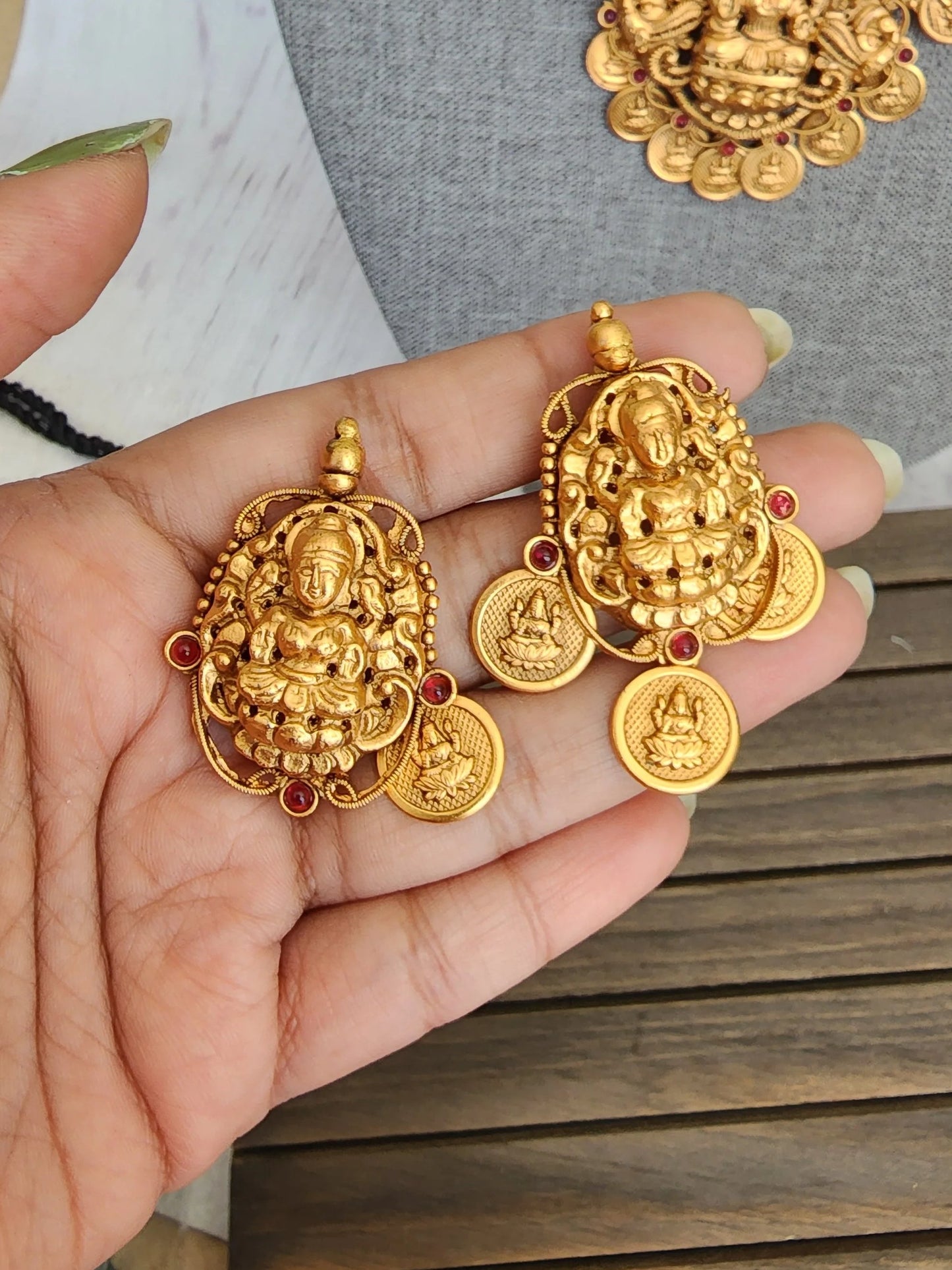 Satya designer gold plated necklace set