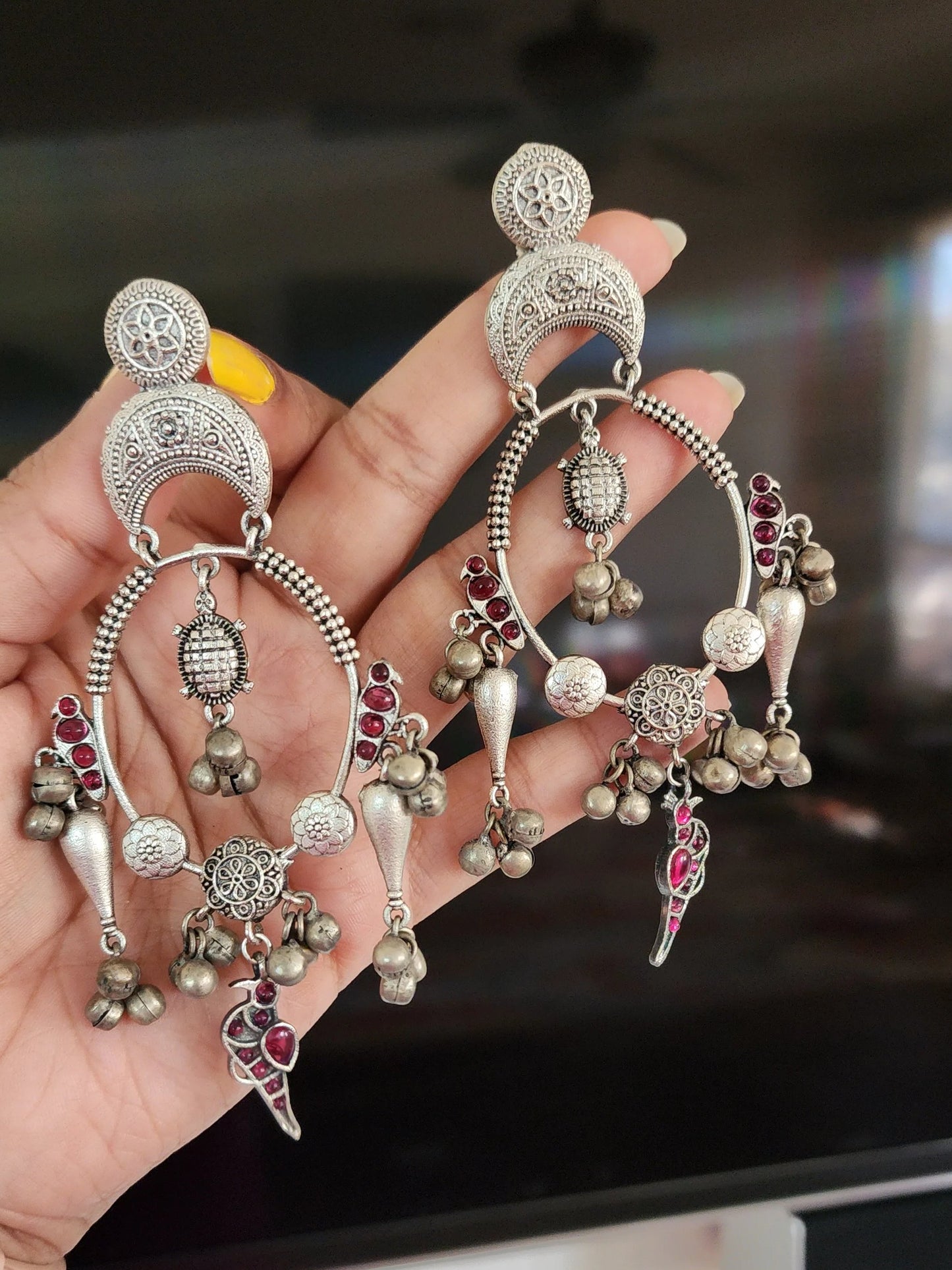 Aastha fusion chandbali earrings