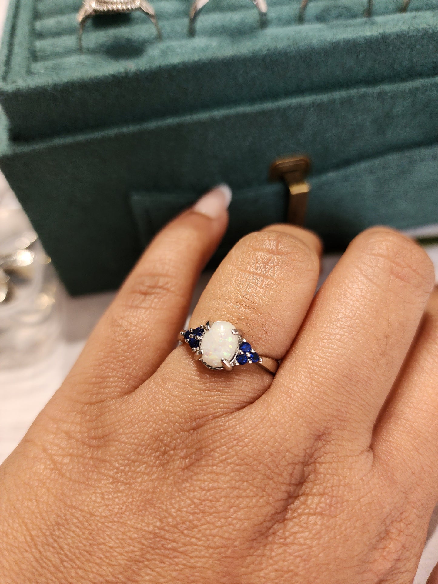 925 silver cresent Ring