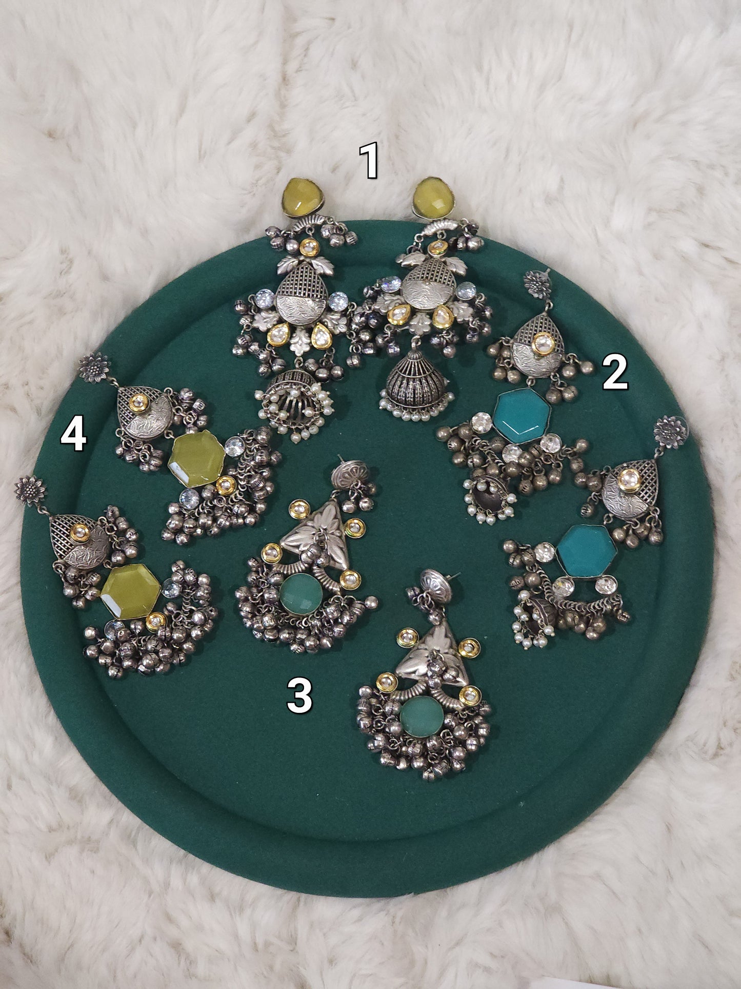 Avia silver alike fusion earrings collection