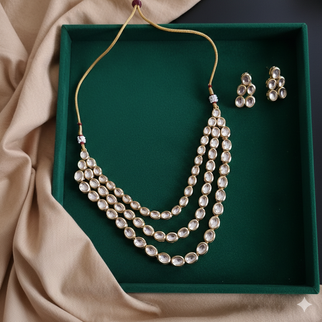 Ridhi kundan necklace set