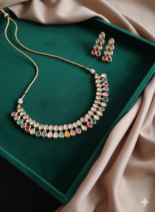 Ridhi kundan necklace set
