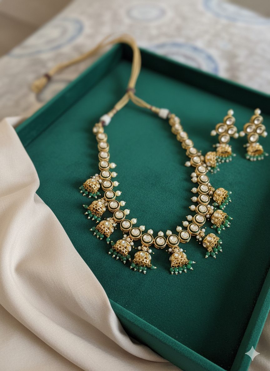 Arva kundan necklace set