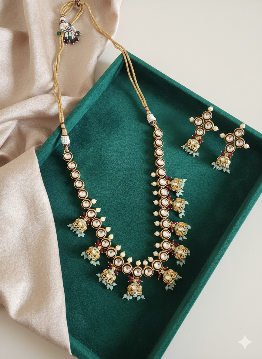 Arva kundan necklace set