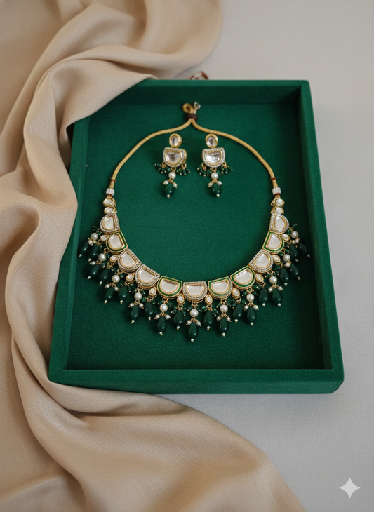 Reena kundan choker necklace set