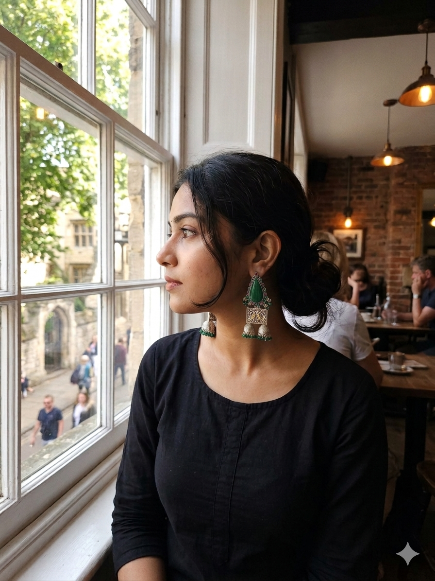 Anthara dualtone earrings