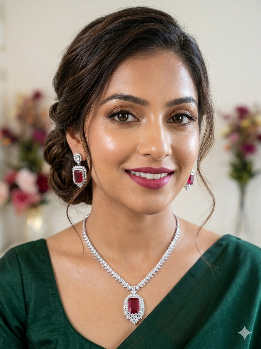 Deepika diamond like necklace set