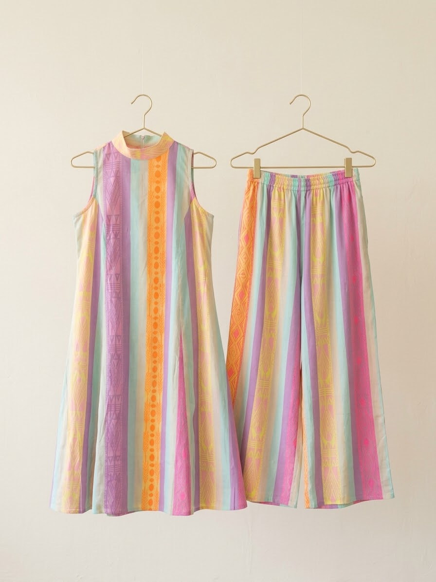 Pastel Khadi Cotton Co-ord Set – Timeless Elegance with a Modern Twist