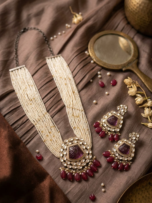 Anaya polki necklace set