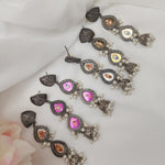 Ganesha handpainted jhumka earrings