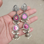 Ganesha handpainted jhumka earrings