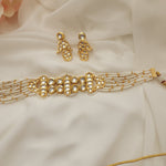 Aanshi kundan choker necklace set