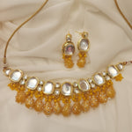 Aanshi kundan choker necklace set