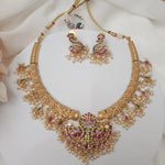 Mangli hasli gold plated necklace set