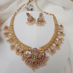 Mangli hasli gold plated necklace set