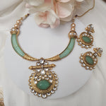 Aarvi natural contemporary hasli Necklace set