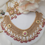 Gomathi statement fusion Necklace set