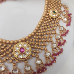 Gomathi statement fusion Necklace set