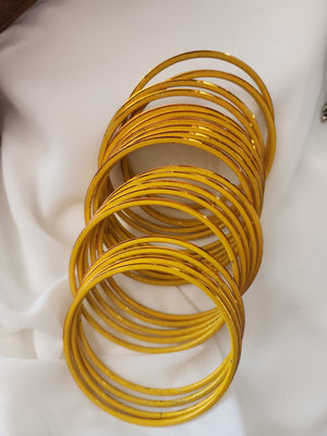 Metal thin bangles set 36 bangles