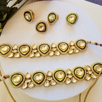 Aanshi kundan choker necklace set