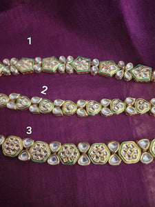 Mila gold tone kundan choker necklace