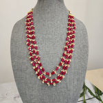 Layer pearl beads necklace set