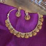 Bhani goldplated statement choker necklace set