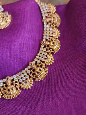 Bhani goldplated statement choker necklace set