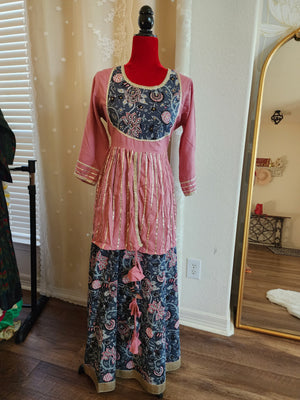 Jaipuri cotton one piece dress