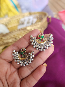 Dualtone stud earrings
