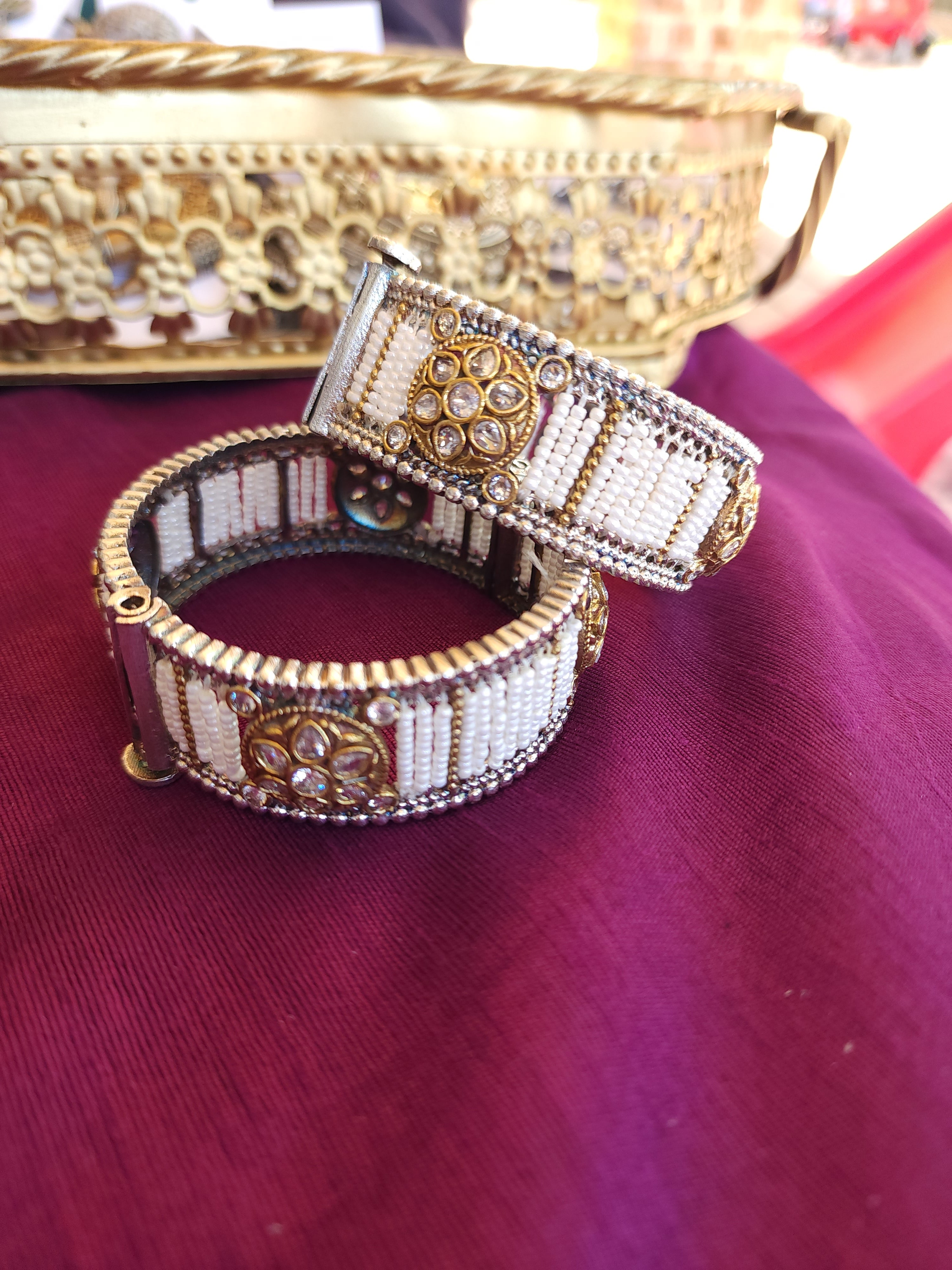 Dualtone silveralike bangles (price for 1 bangle)