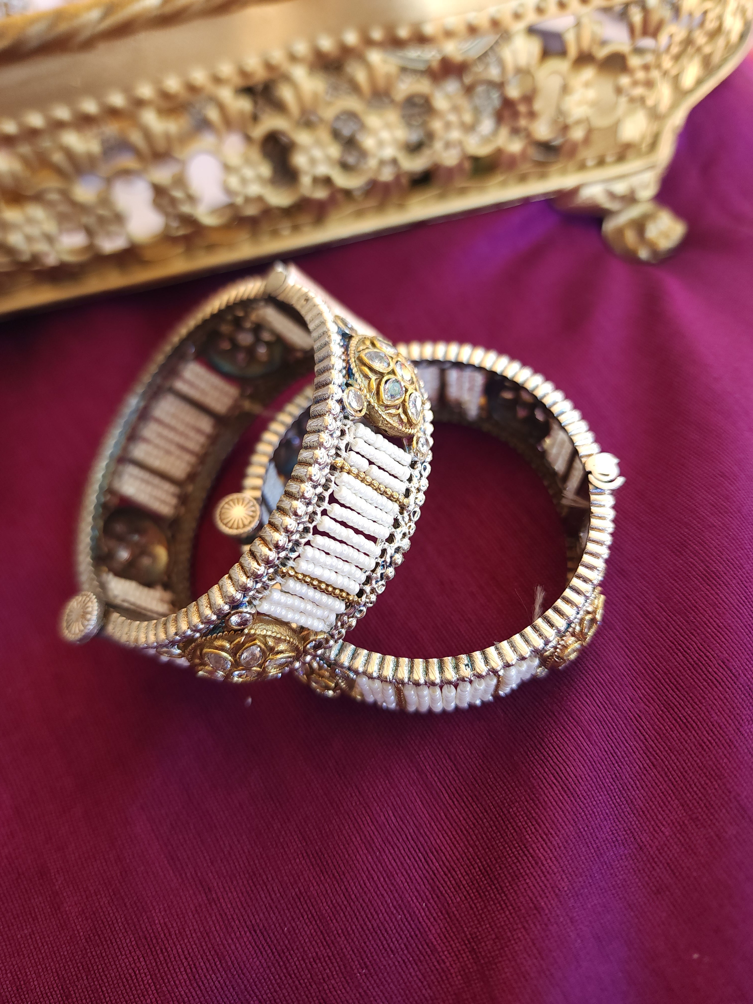 Dualtone silveralike bangles (price for 1 bangle)