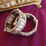 Dualtone silveralike bangles (price for 1 bangle)