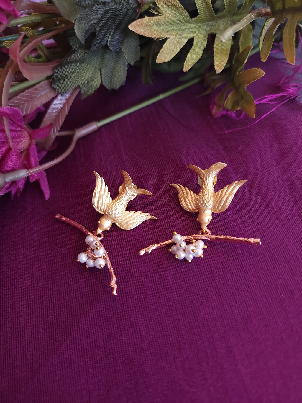 Bird contemporary earrings