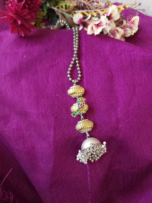 Amora dualtone fusion silver alike necklace
