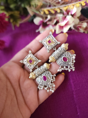 Anthara dualtone earrings