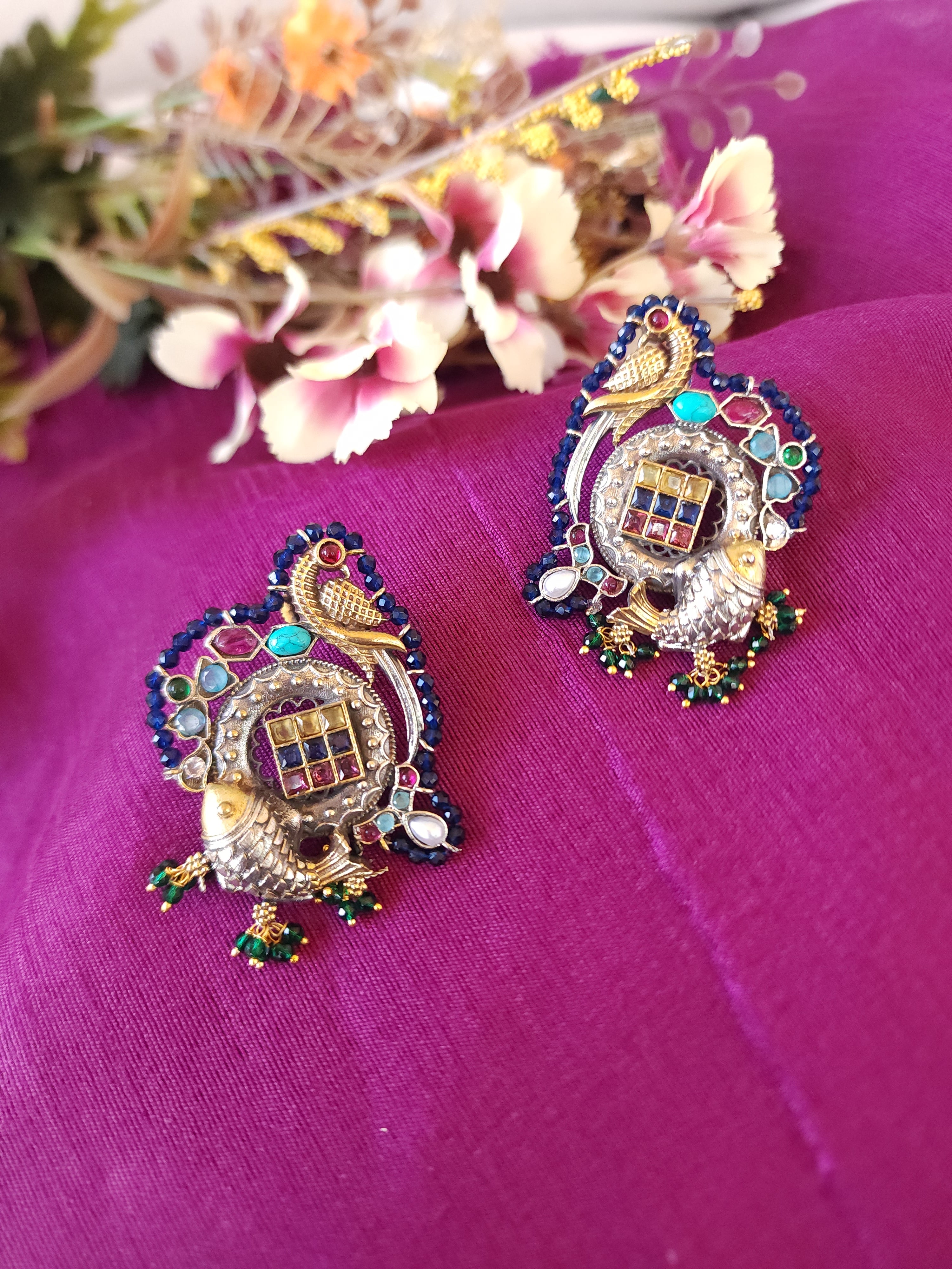 Anthara dualtone earrings