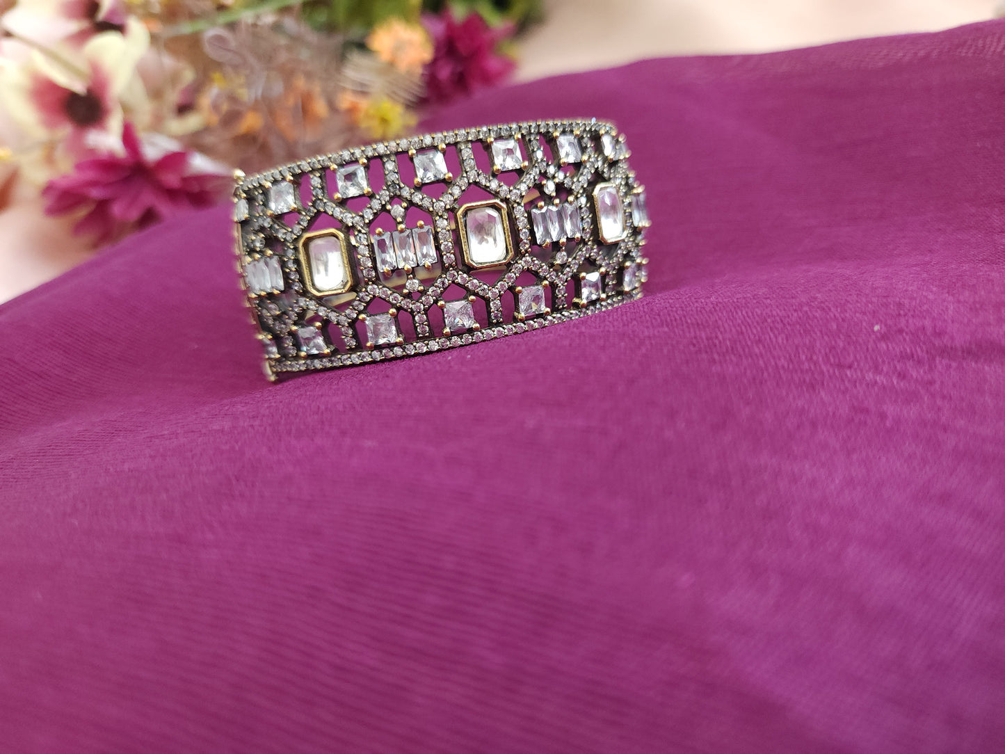 Victorian polki antique bracelets /bangles