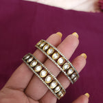 Victorian polki bangles (2 bangles)