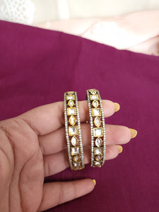 Victorian polki bangles (2 bangles)